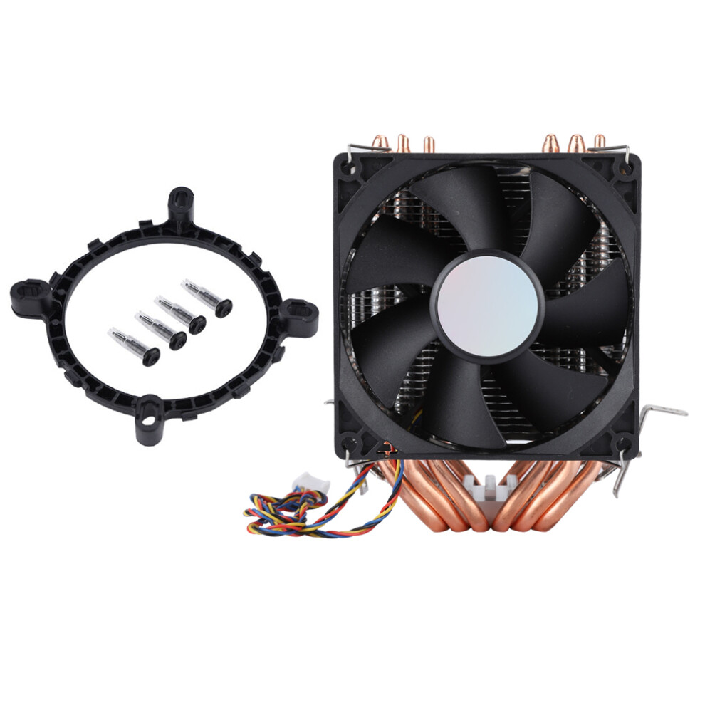 Quiet 4Pin 6 Heatpipe Cpu Cooler Dual Tower Air 8320539978529