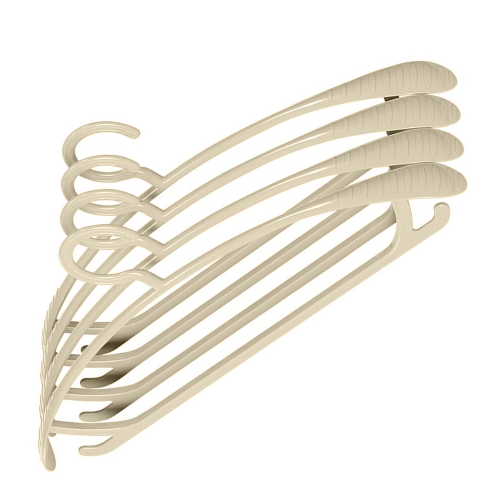 Traceless Anti-Slip Plastic Hangers with Wide Shoulders - Set of 4-image-OPC-PKD9CCR-NEW