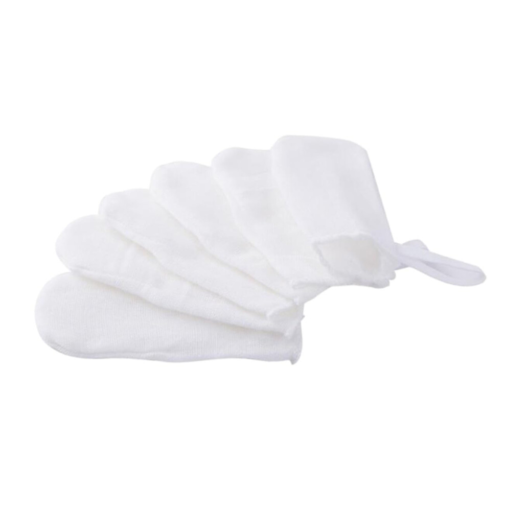 6pcs Finger Toothbrush Oral Brush Set Soft Sterilized Gauze with Finger Glove Design for Gum and Tongue Care