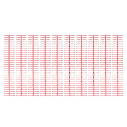 10Pcs Pink Plastic Comb Binding Spines 150 Pages 30 Ring 19mm 2