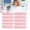 10Pcs Pink Plastic Comb Binding Spines 150 Pages 30 Ring 19mm 1