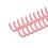 10Pcs Pink Plastic Comb Binding Spines 150 Pages 30 Ring 19mm 15