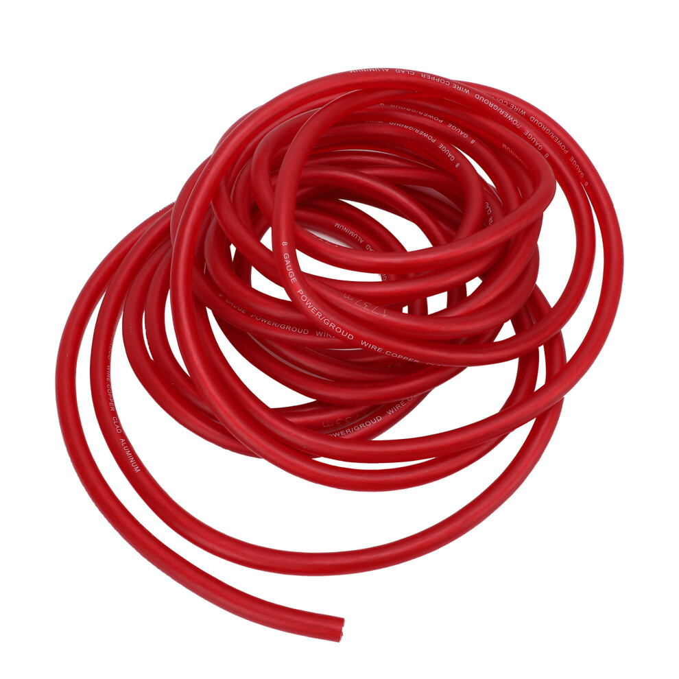 8 Gauge Automotive Wire 25Ft Car Power Ground Battery Cable Red 4401347822076