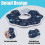 Cat Collars Anti-bite Adjustable Cone Recovery Collar,blue (s) 8