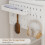 ELECWISH LED Lighted Dressing Table Set with Side Storage Hair Dryer Rack White 6