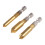 Countersink Drill Bit Set 3 Pcs 1/4'' Hex Shank HSS 5 Flute 5