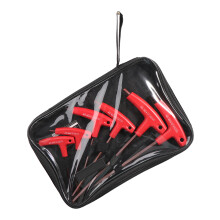 6 Pieces T-handle Allen Wrench Set Portable Allen for Key Set