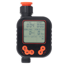 G3/4 Temporizador automático de riego 150x92x47mm LCD negro 2 pilas AA