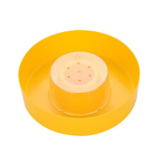 2pcs Plastic Round Bee Feeding Bowls for Hive Food and Water, Easy Install Beekeeping Tool for Garden and Outdoors