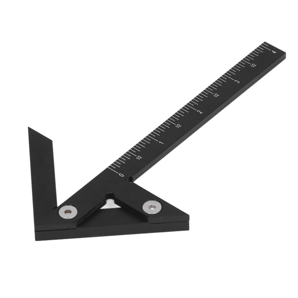 Woodworking Angle Finder Center Scribe Gauge 45/90 Degree Aluminum Alloy Black 9491347837557