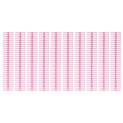 10 Stück Bindekämme 19 mm rosa 30 Ringe 150 Blätter 2
