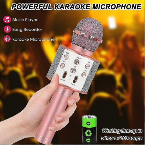 Microphone for Kids,bluetooth Wireless Karaoke Microphone 2