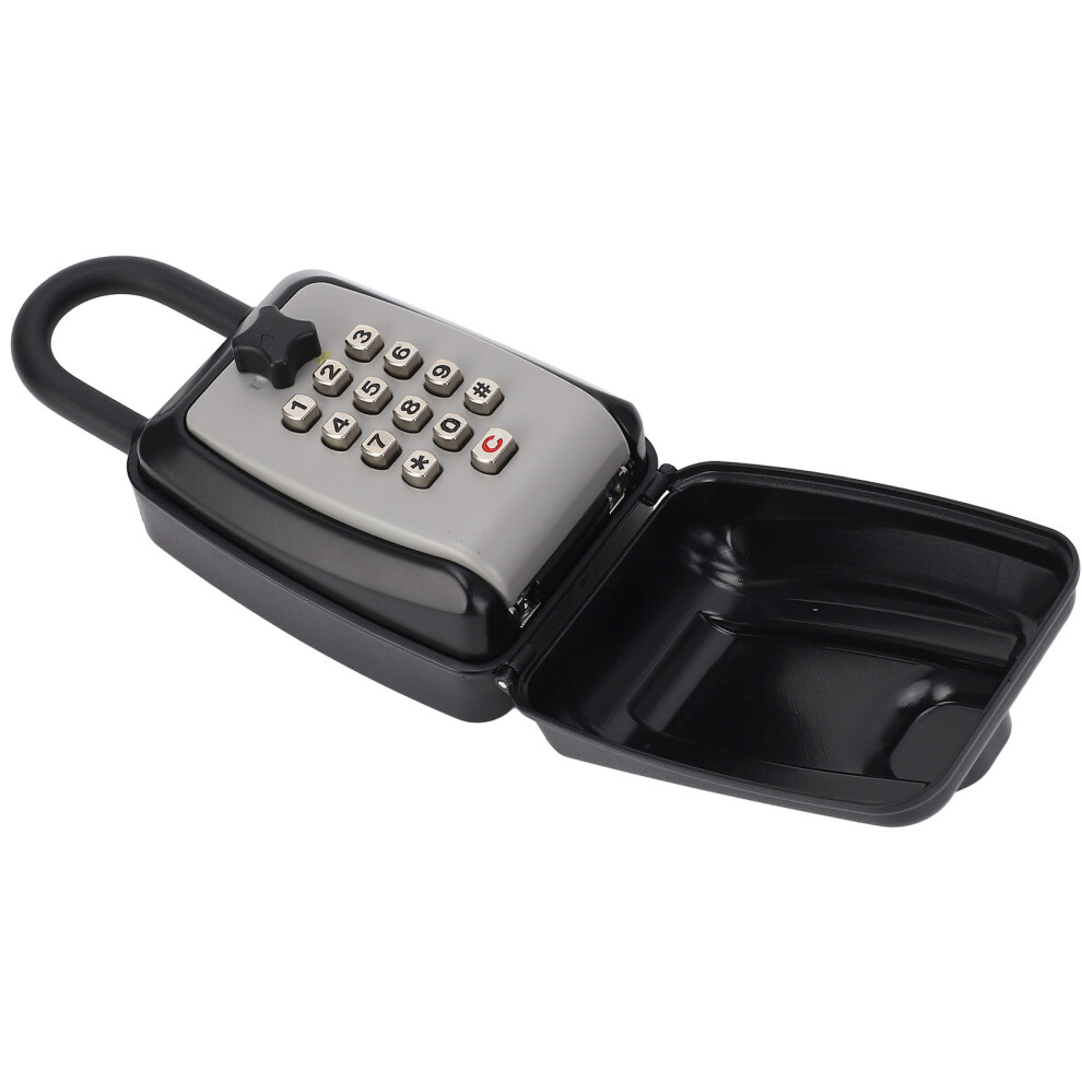 Weatherproof Car Key Lock Box 18X9x6cm Zinc Alloy Gray 4931347844292