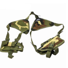 Jungle Camouflage Tactical Underarm Single Holster Cs Field 600d Nylon Under-hanging Gun Bag Outdoor Expansion Accessory Bag