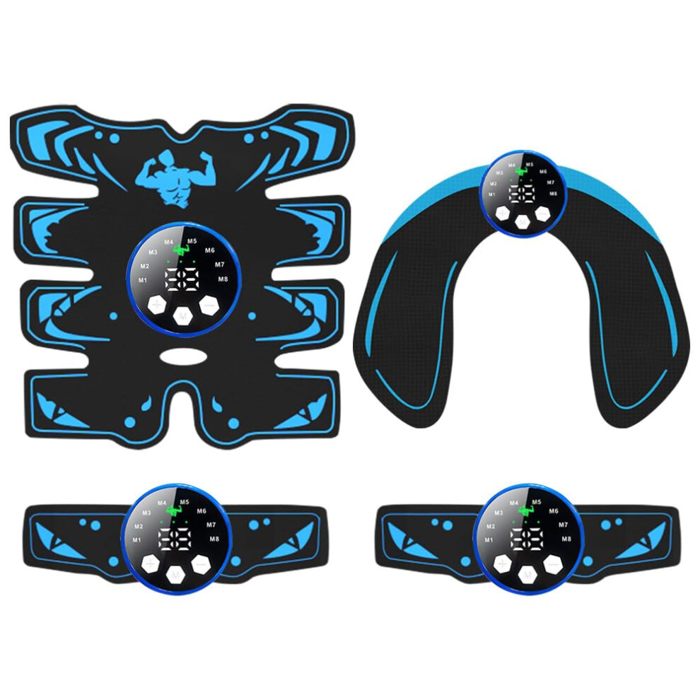 EMS Intelligent Abdominal Trainer with 8 Modes, 29 Intensities for Effective Muscle Toning, Arm, Buttocks, and Leg Training