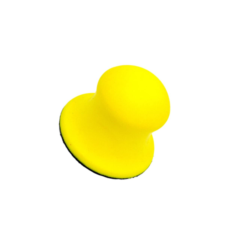 Sanding Disc Holder Polishing Pad 7.15X7.15cm Yellow Durable Sandpaper Backing Block Hook And Loop Attachment 6038364213921