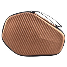 Portable Table Tennis Racket Storage Bag Waterproof Zipper Handbag for Table Tennis Bat in Brown, Durable and Lightweight