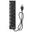 7-Port Hub USB Docking Station Black 480mbps with 6