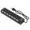 7-Port Hub USB Docking Station Black 480mbps with 1