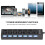 7-Port Hub USB Docking Station Black 480mbps with 7