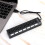 7-Port Hub USB Docking Station Black 480mbps with 3