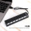 7-Port Hub USB Docking Station Black 480mbps with 8