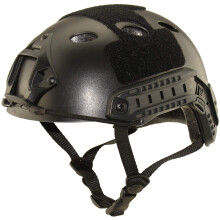 Multipurpose Sport Helmet Tactical PJ Type Fast Helmet for Airsoft Paintball, Adjustable Size, Lightweight Material, Black Color