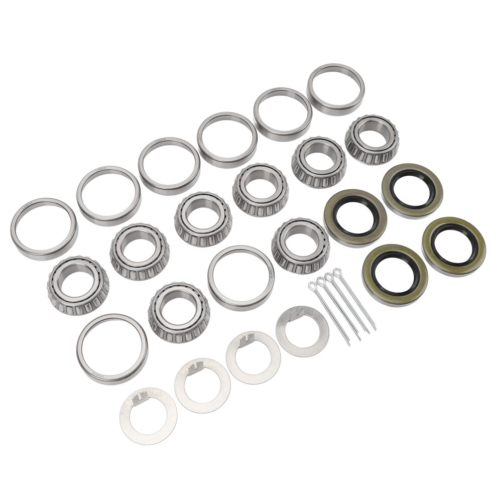 4 Pcs Steel Alloy Trailer Wheel Hub Bearings Kit For 1In 2000-2200 Lbs Axles 4601347852480