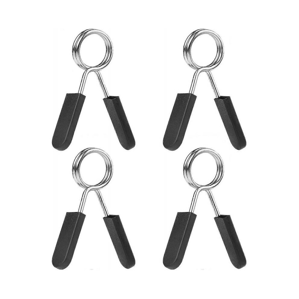 Barbell Spring Clips Dumbbell Clips Spin Lock Collar Dumbbell Clamps With Plastic Handles Clips For Barbell For Weightlifting And Strength Train-image