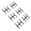 50PCS 16mm 3-Ring A4 PP Comb Binding Spines for Reports & Presentations 12
