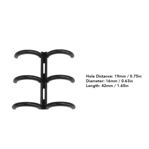 50PCS 16mm 3-Ring A4 PP Comb Binding Spines for Reports & Presentations 1