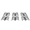 50PCS 16mm 3-Ring A4 PP Comb Binding Spines for Reports & Presentations 1