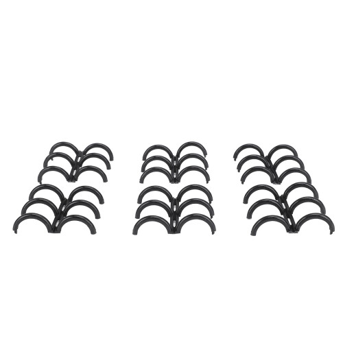 50PCS 16mm 3-Ring A4 PP Comb Binding Spines for Reports & Presentations