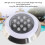 12W Warm Light Submersible Pool Light 215mm Waterproof Wall Mount 7