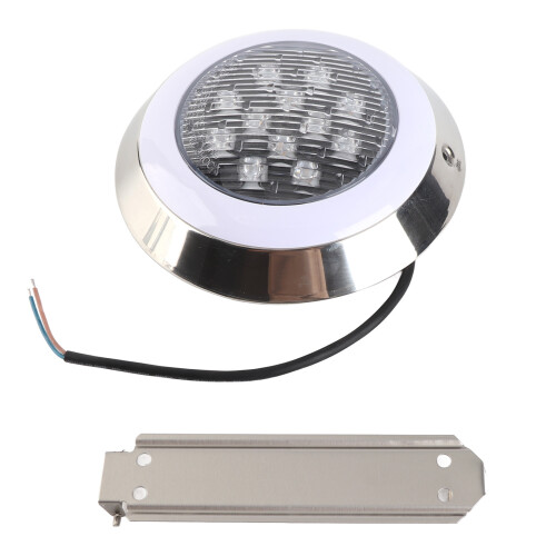 12W Warm Light Submersible Pool Light 215mm Waterproof Wall Mount 2