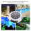 12W Warm Light Submersible Pool Light 215mm Waterproof Wall Mount 6