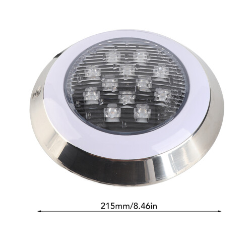12W Warm Light Submersible Pool Light 215mm Waterproof Wall Mount 1