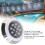 12W Warm Light Submersible Pool Light 215mm Waterproof Wall Mount 5