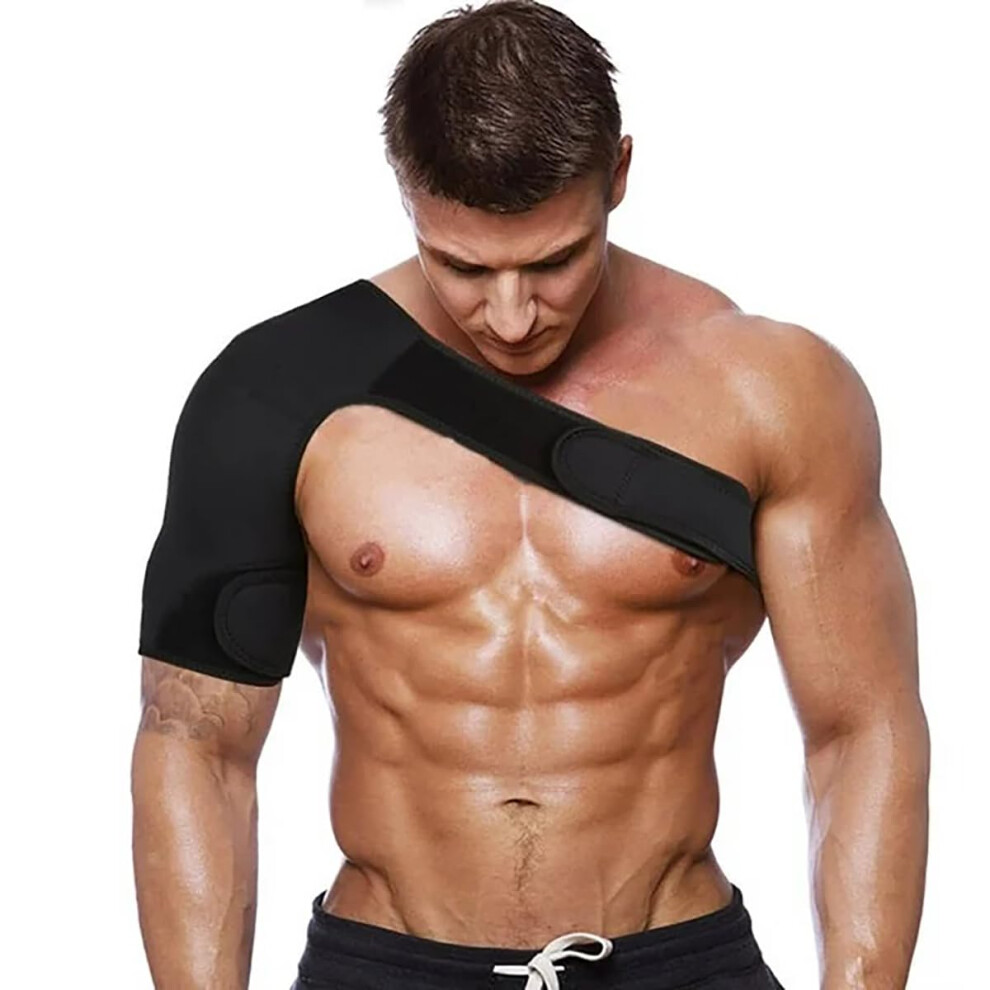 Neoprene Shoulder Support Strap for Left/Right Arm, Arthritis Pain Relief, Rotator Cuff Injury Prevention, Sports Brace