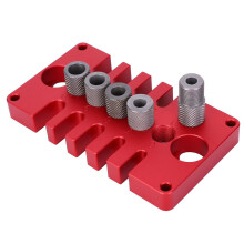 08650 Punch-Positionierer Dübel-Gusid 3-in-1 Rot Aluminium, 125x70x30mm