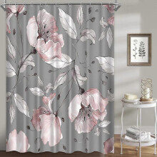 Floral Shower Curtains for Bathroom,rose Flowers Shower Curtain Set