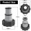 Replacement Hose Adapter W/collar Replace for Intex Fit for Threaded Connection Pumps,fits All4000, 2500, 2000 Riilq 4