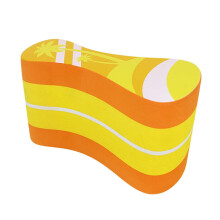 Swimming Pull Buoy Float for Aquatic Fitness Training, Yellow Swim Aid for Adults and Kids, Leg Float Kickboard