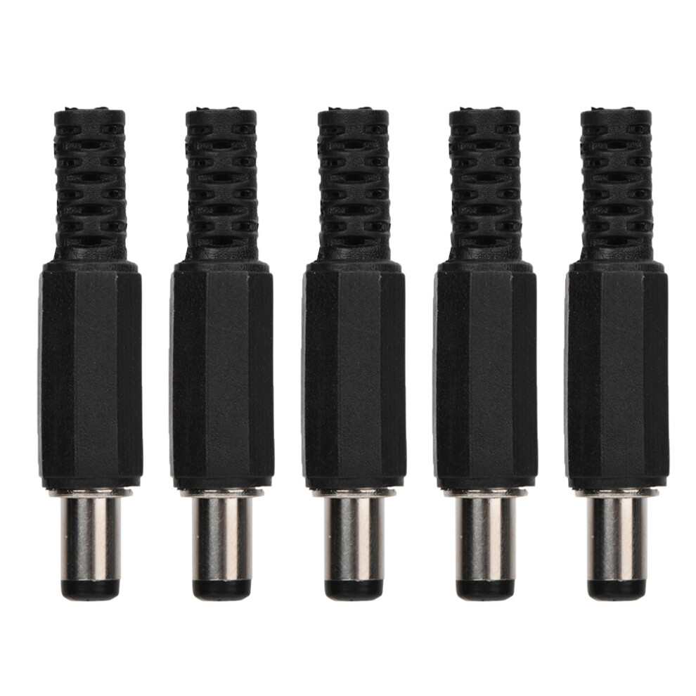 5Pcs 2.1Mm X 5.5Mm Male Dc Power Plug Jack Coaxial 8320539980690