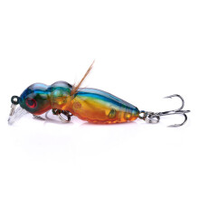 Fishing Lure with Hook Baits Wobblers 3-Inch Floating Crankbaits Hard Baits for Freshwater and Saltwater Fishing