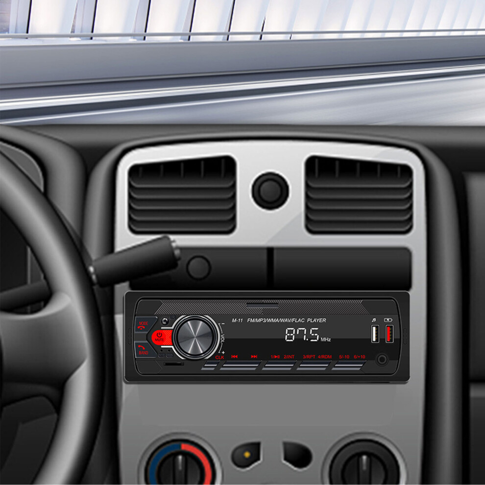 Single Din Car Stereo Receiver Kit Mp3 Usb Fm 12V, Supports 128Gb 8441347875920