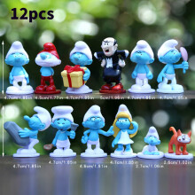 Schtroumpfs Série Pvc Figurines Modèle Jouets Mignon Bureau Décoration Cadeaux Enfants
