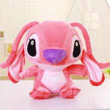(Pink,45cm/17.72in)Peluche longue oreille ange Lilo Stitch Stitch mignon enfant lancer oreiller cadeau