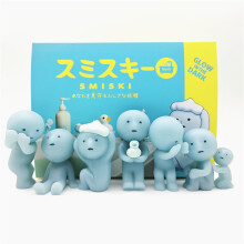 Leuchtende Smiski Actionfigur Modell Badezimmer Spielzeug PVC Puppe für Kinder Deko Zimmer