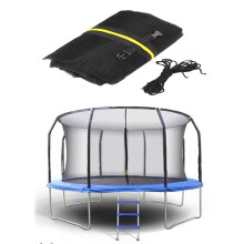 Fitness Trampolines 10FT Replacement Safety Enclosure Net, Premium Netting for Outdoor Garden with 8 Poles Compatibility